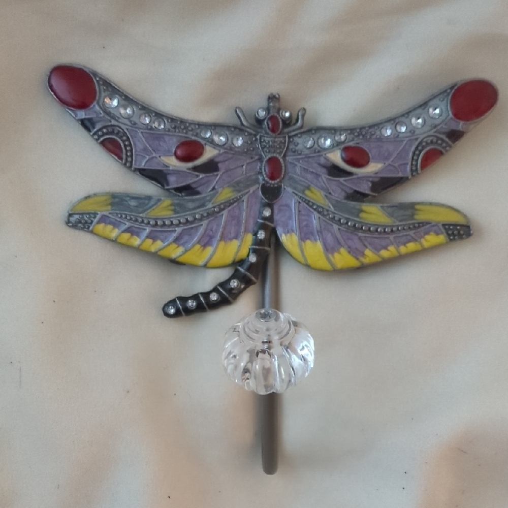 Colorful Dragonfly Wall Hook